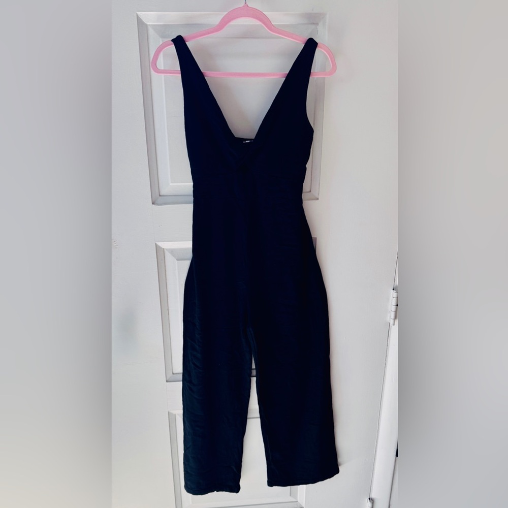 Francesca's Collections Classic Black Jumpsuit